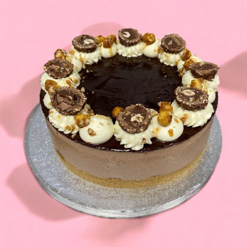 Chocolate and hazelnut cheesecake