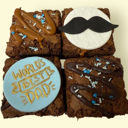 Box of 4 Father's Day Brownies