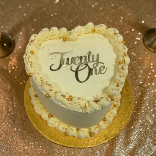 Classic heart shaped cake